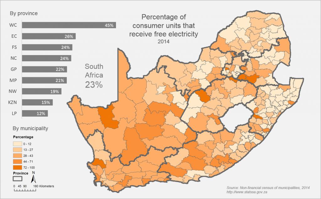 Municipal service delivery less for free Statistics South Africa